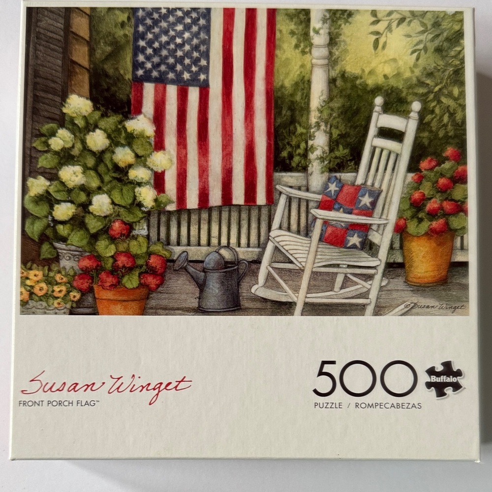 Buffalo Games Susan Winget Patriotic Porch Puzzle - 500 Pieces